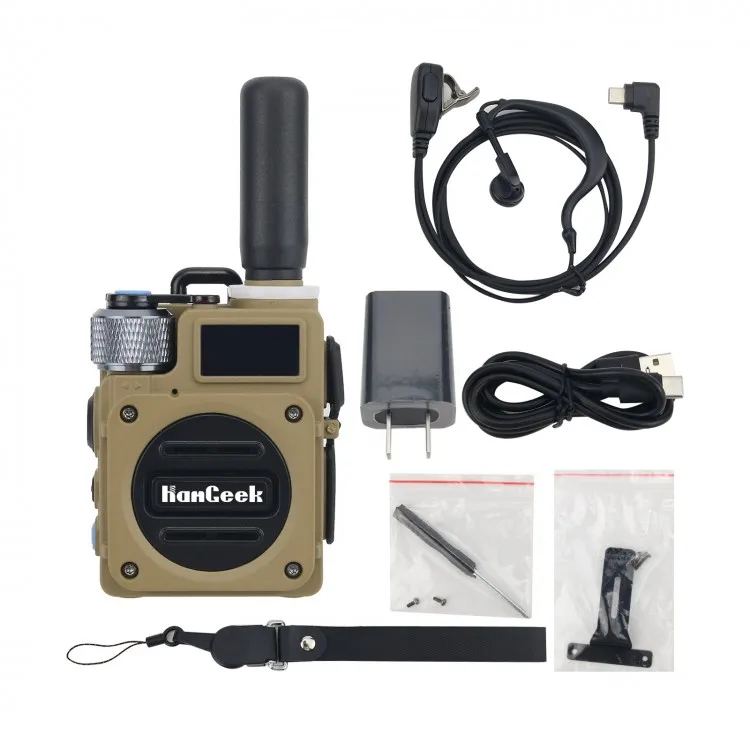 HamGeek UHF Handheld Transceiver Two Way Mini HG600 Walkie Talkie Long Range 5000KM Distance  10W With Battery