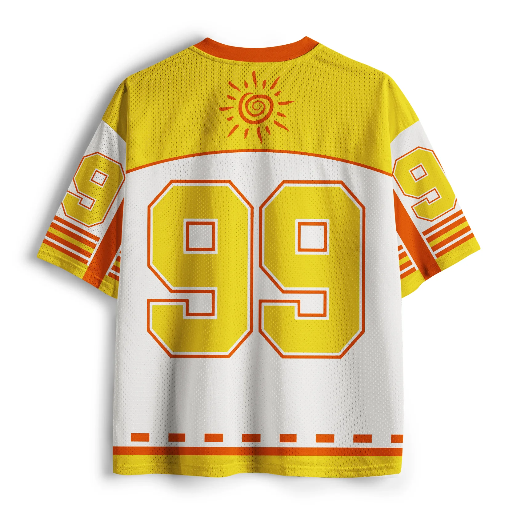 American Funny Sunflower Football3D Printed Jersey Fun Good Morning English Slogan Men's, Women's, Children's Mesh Short Sleeves