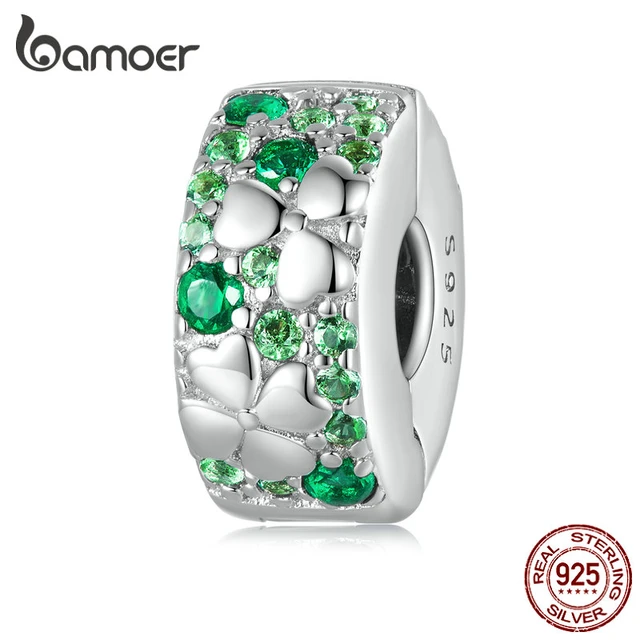 925 Sterling Silver Clip Charms 925 Sterling Silver Bracelet Bamoer 925 Sterling Aliexpress