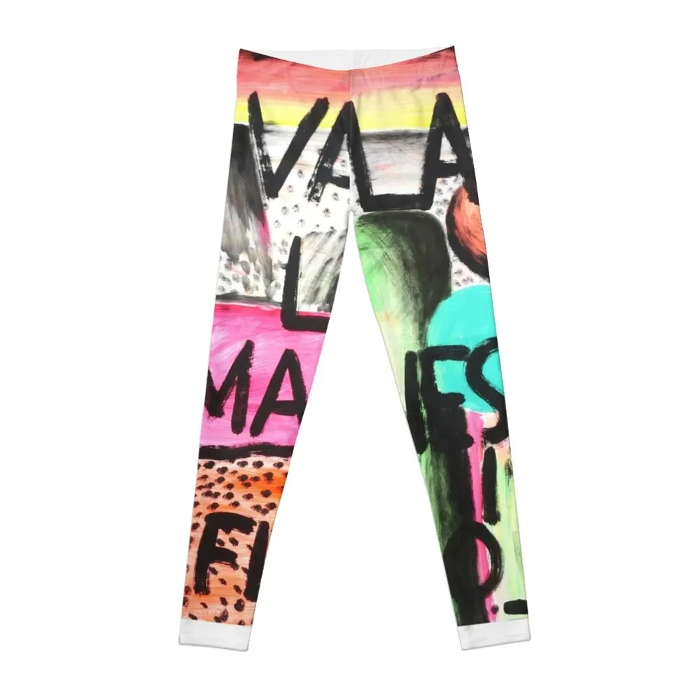 

Vailala madness in fluro Leggings sports shirts gym Sportswear woman gym legings for fitness Womens Leggings