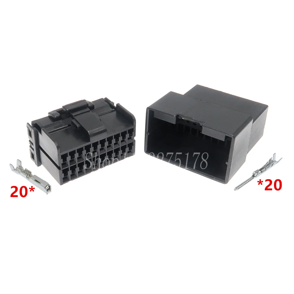 1 Set 20 Pin 174047-2 Automotive Glass Lifter Connector Electric Window Regulator Assembly Socket for Car