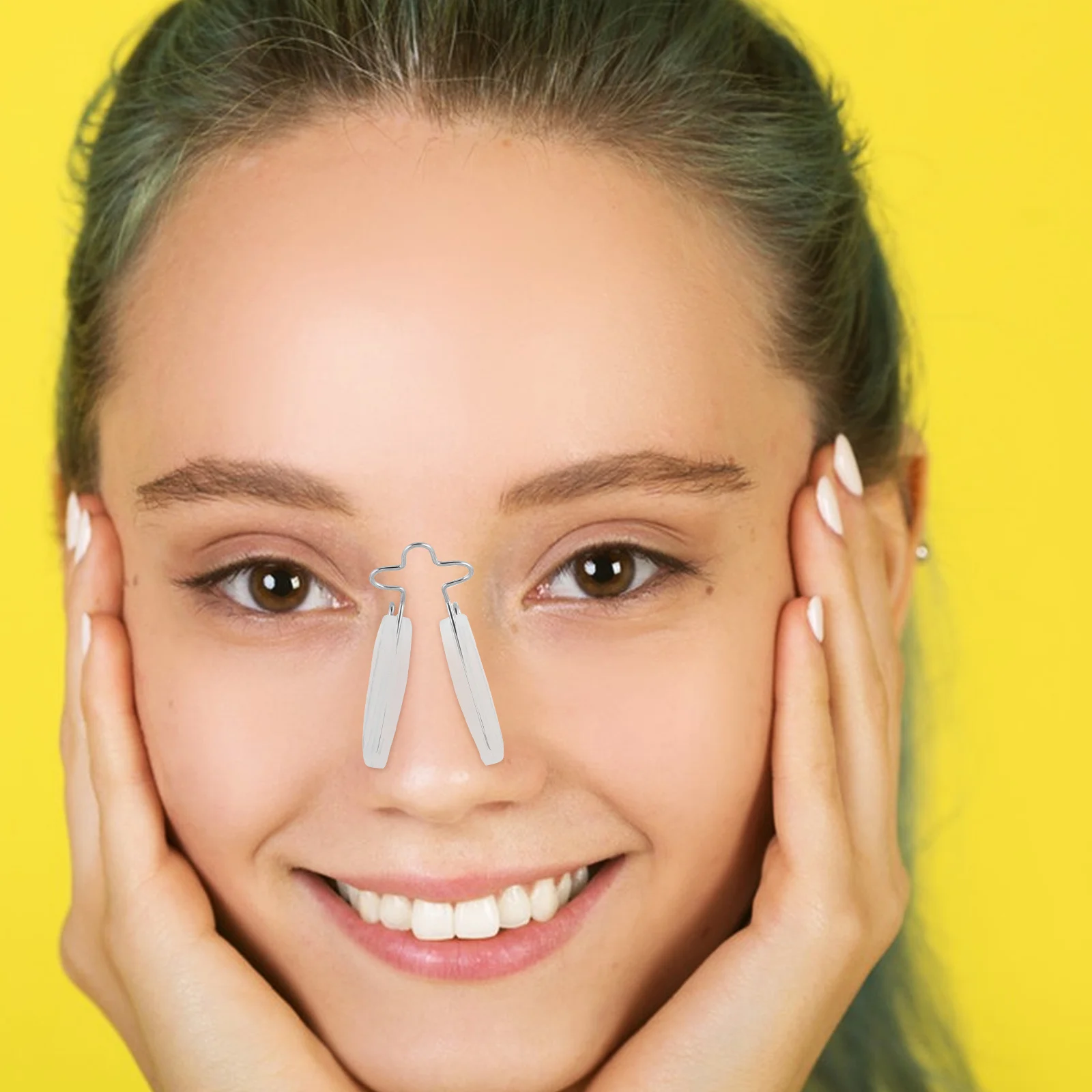 مشابك لتنحيف الأنف من السيليكون لرافع الأنف، أداة تجميل شفافة لمكياج النساء والفتيات #2