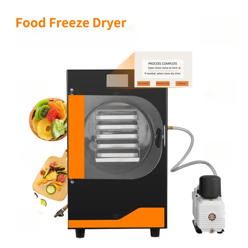 مصنع الصانع 6 كجم-20 كجم فراغ صغير التلقائي الغذاء الفريزر المنزلية الزبادي الفاكهة الخضار الليمون مجفف بالتجميد