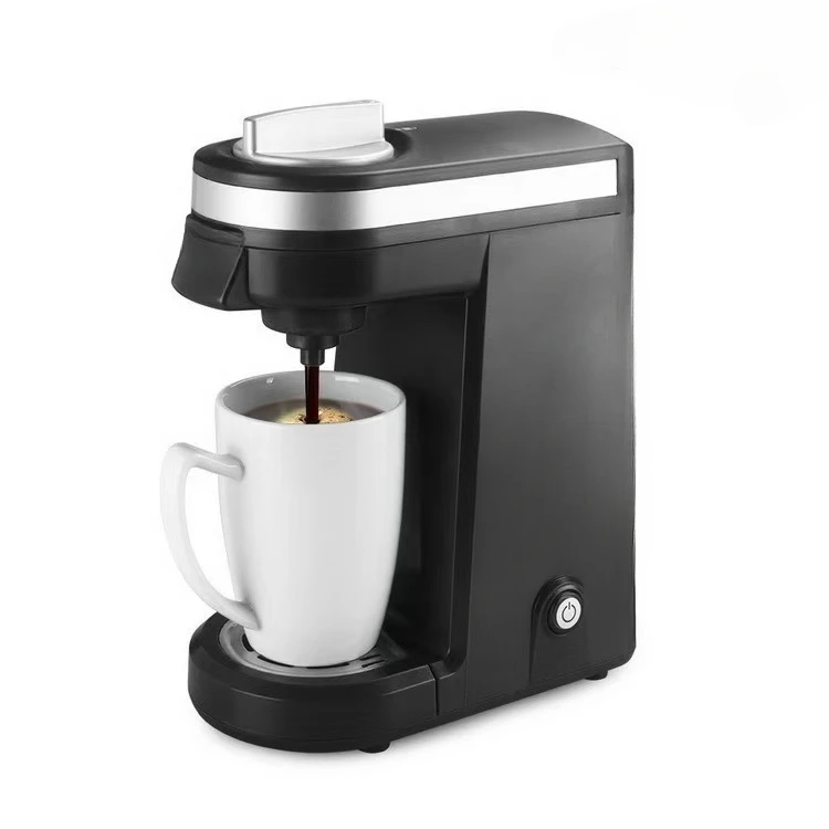 Mini Coffee Maker for K Capsule & Ground Coffee, Single Serve Coffee Maker for One Cup Americano, Lightweight Pod Coffee Machine