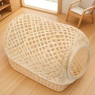 

1 шт. бамбуковый тканый абажур в деревенском стиле цвета хаки, потолочный светильник, креативный домашний абажур, прочный светильник, аксессуар