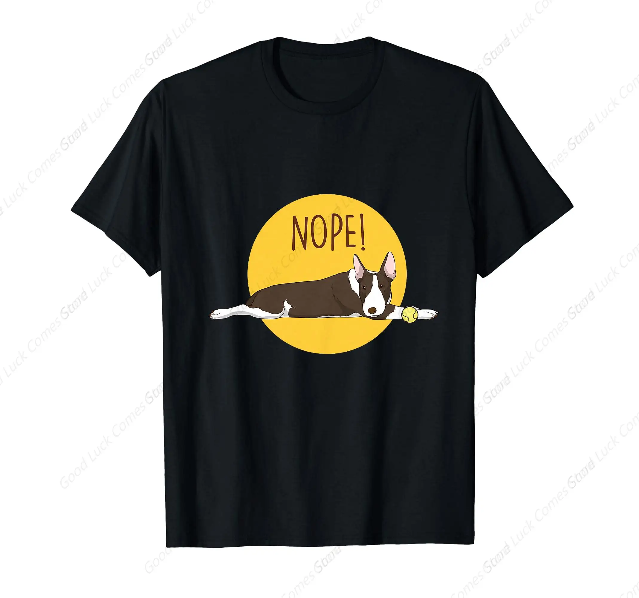 Nope Lazy Pitbull Funny Pitties Pet Dog Lover Owner Gift T-Shirt