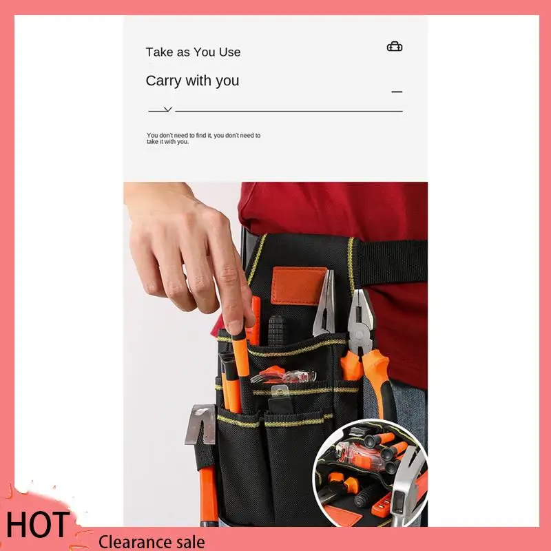 A88Z Gereedschapsopbergtas Hardware gereedschapstas Elektricien Timmerman Opslag Heuptassen Gereedschapstassen met grote capaciteit