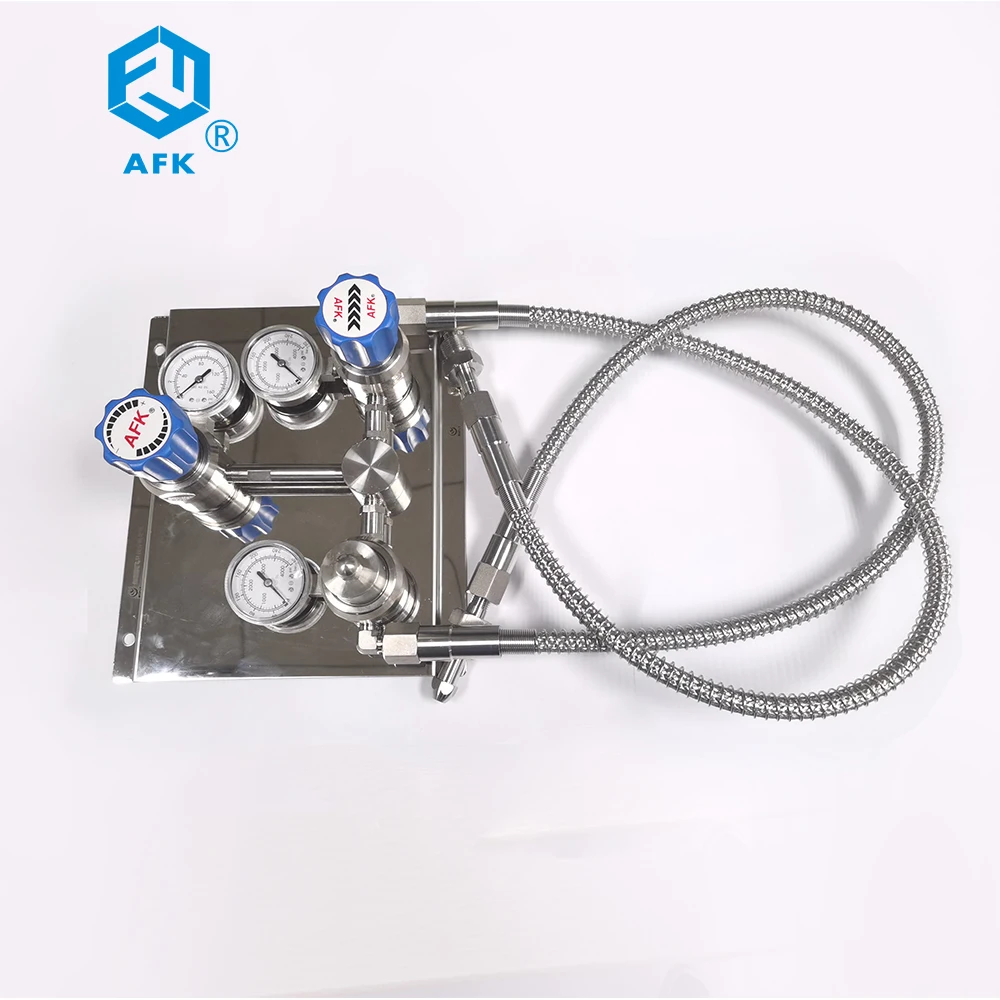 R1100 Semi-automatic Changeover Switch Device with Stainless Steel Pressure Reducing Valve for Liquid, Oxygen, Nitrogen and more