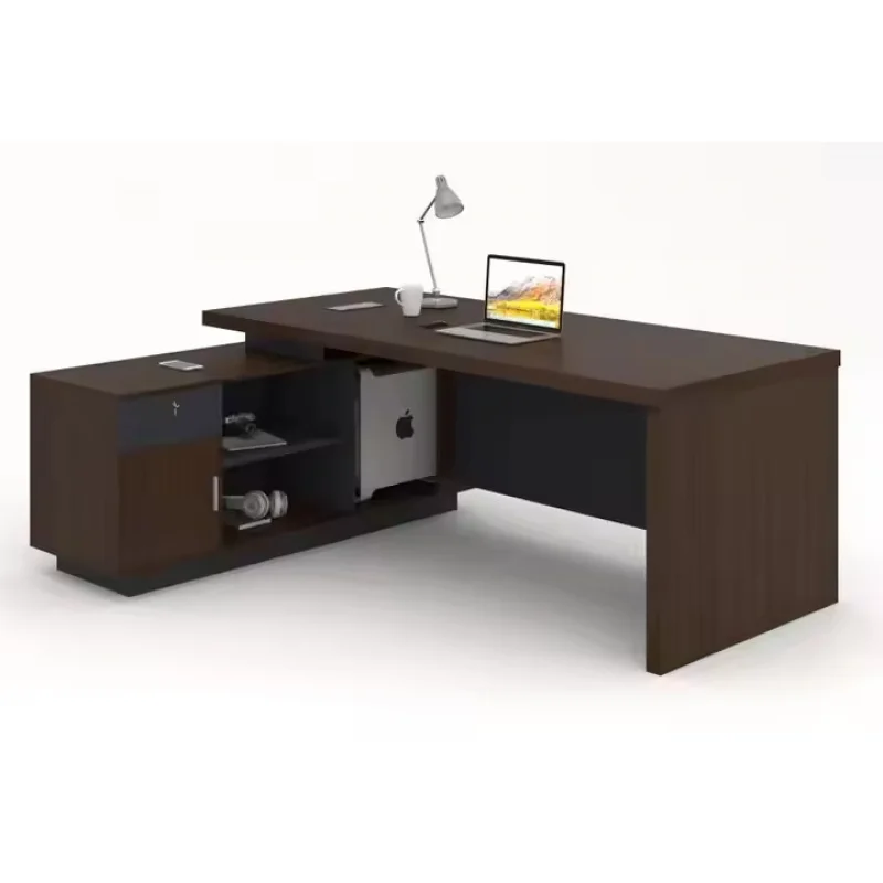custom.Office Use Office Desk and Chair Set Simple Modern Large Manager or President Desk Elegant Furniture