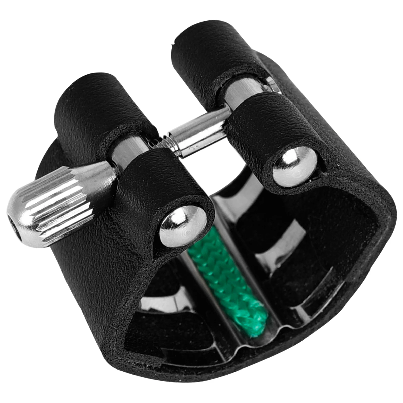 Penutup Mulut Saksofon Alto Universal dari Kayu Karet, Pelindung untuk Mulut Saksofon/Klarinet, Penjepit Kulit untuk Ligatur