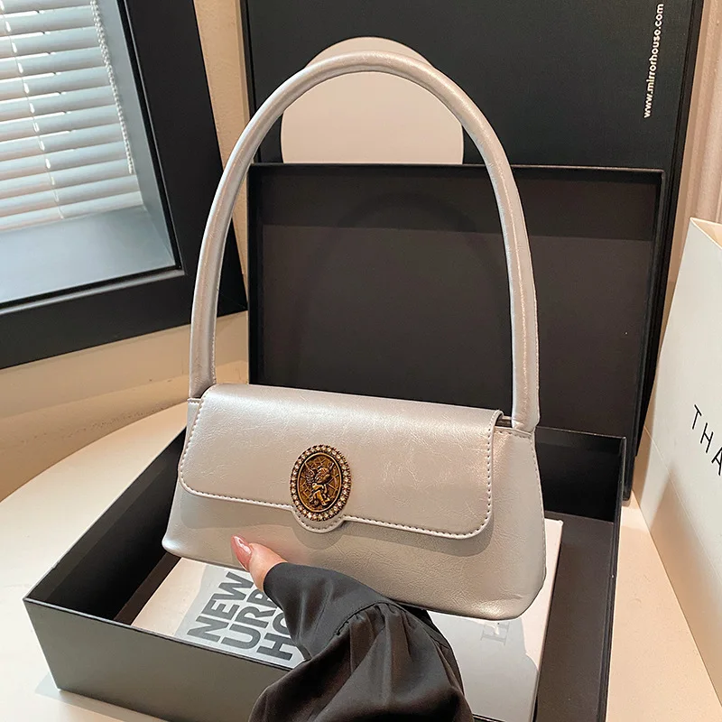 

Women Casual Shoulder Bag Leather Handbags Messenger Bags Package Armpit New Simple Luxurious Hand Fashionable Mini Sac Femme