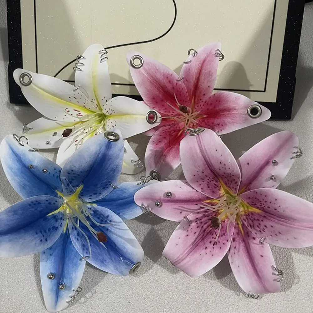 Fashion Exquisite Lily Keychain Phalaenopsis Orchid Simulation Flower Flower Keychain Chic Hanging Bag Pendant