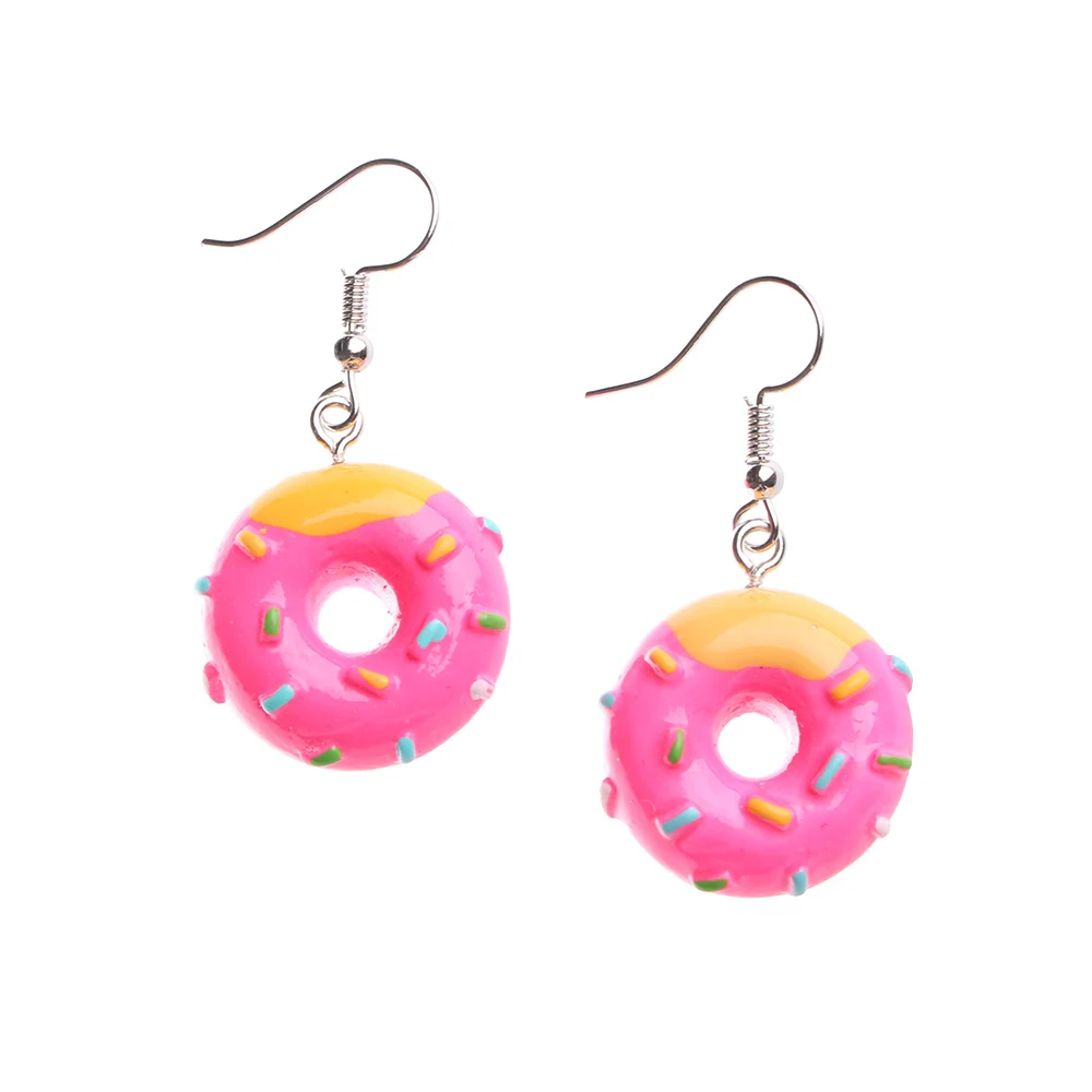 Summer Bubble For Earring Donuts Fashion Drop Wholesale Cartoon Cake Party Funny Earrings Girl Food Jewelry