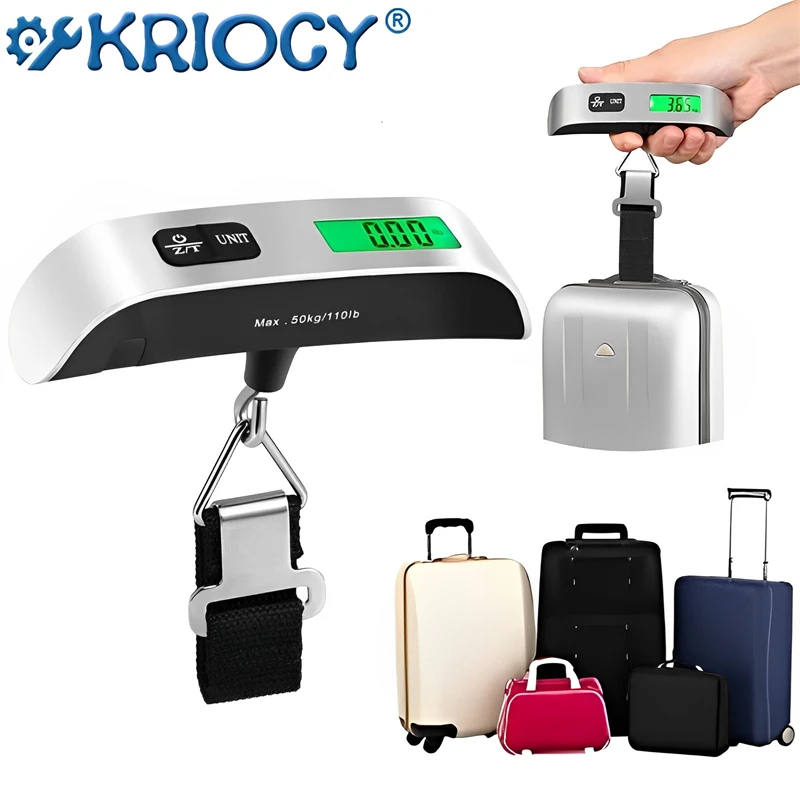 

10g-50kg Portable Digital Luggage Weight Scale LCD Display Pocket Electronic Scale Balance Suitcase Travel Baggage Weight Tool