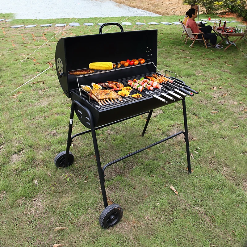 

Outdoor charcoal grill Household charcoal grill Courtyard American barbecue shelf Homestay camping