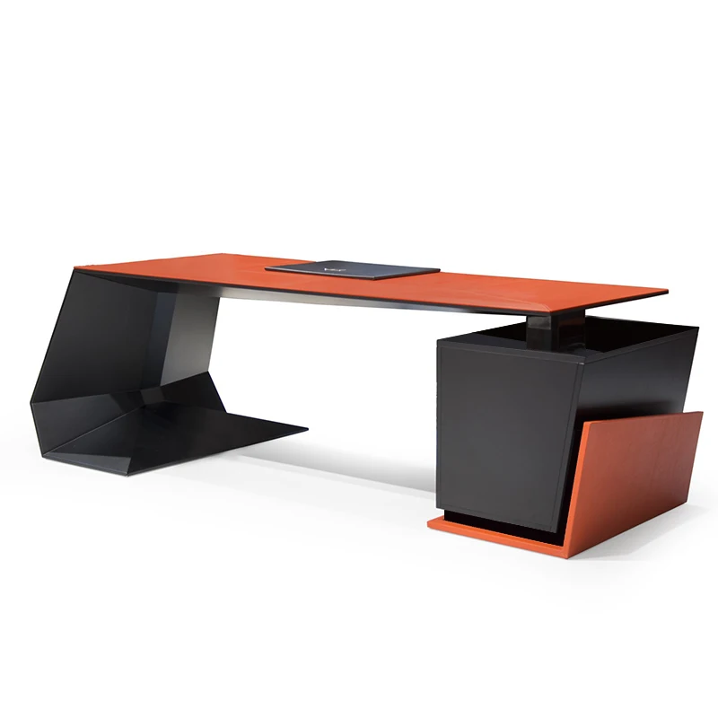 Working Asthetic Storage Desk Executive Manager Big Long Office Computer Table Standing Study Modern Escritorio Home Office