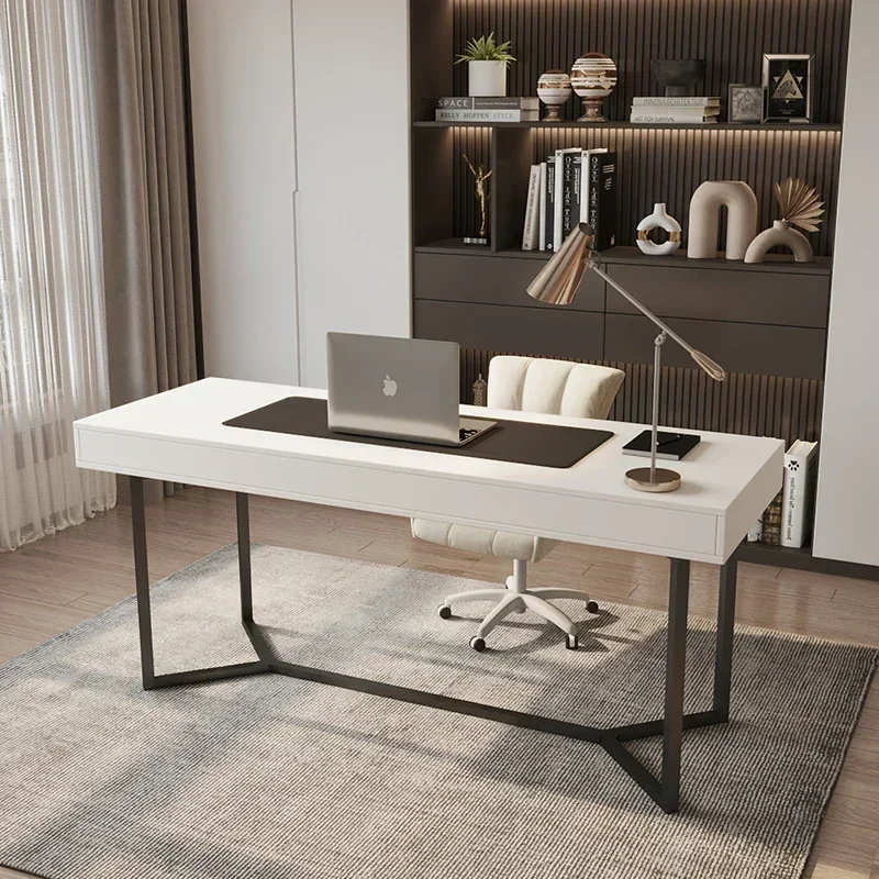 Factory Direct 2026 Simple Monitor Walnut Computer Desks Luxury Studying Storage Conference Computer Desks Mobile Modern Ufficio