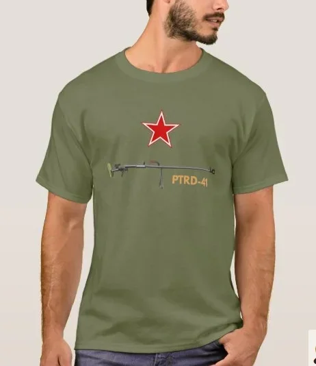 Soviet PTRD-41 Anti-Tank Rifle T-Shirt 100% Cotton O-Neck Short Sleeve Summer Casual Mens T-shirt Size S-3XL