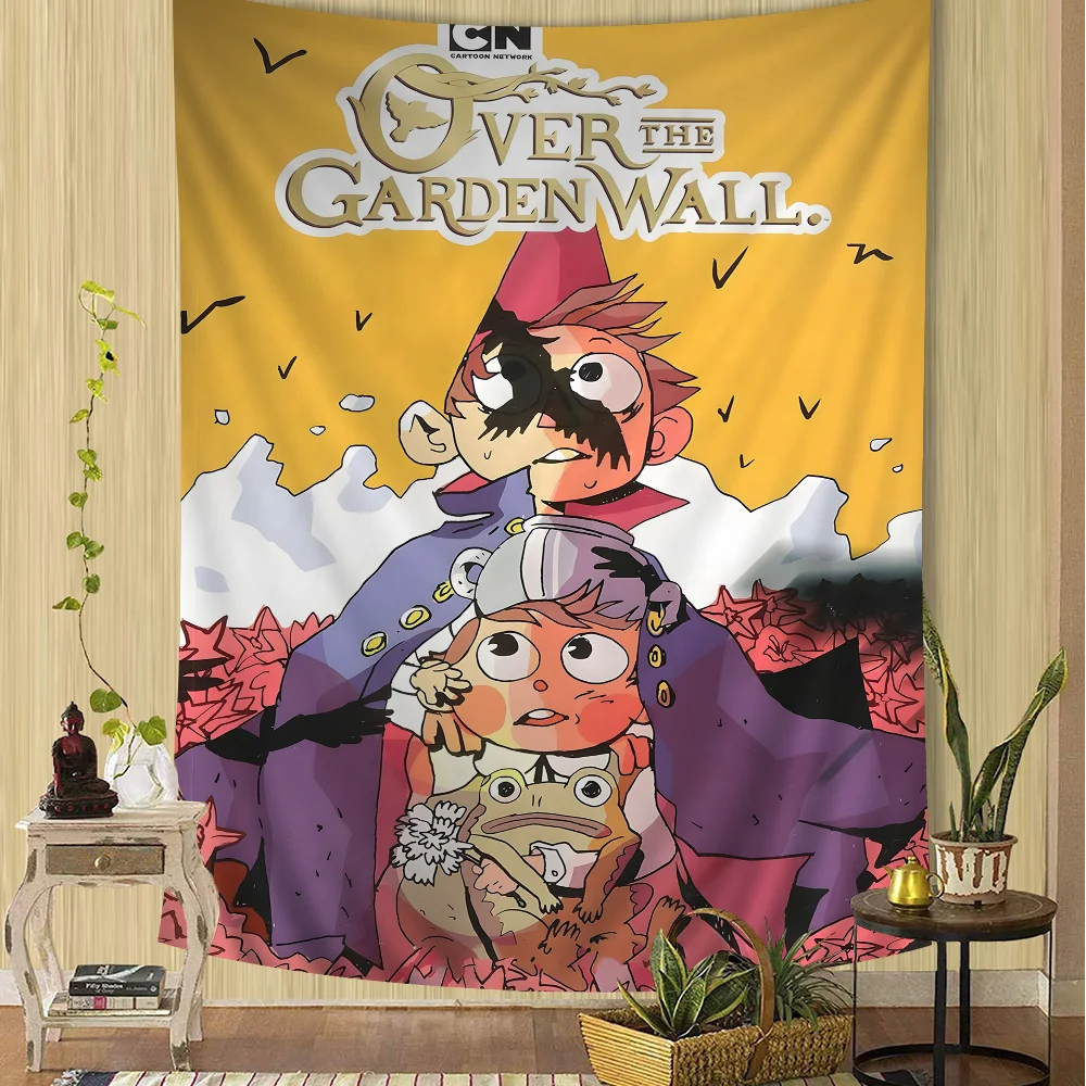 Cartoon O-Over the G-Garden W-Wall Anime Tapestry Hanging Tarot Hippie Wall Rugs Dorm Home Decor