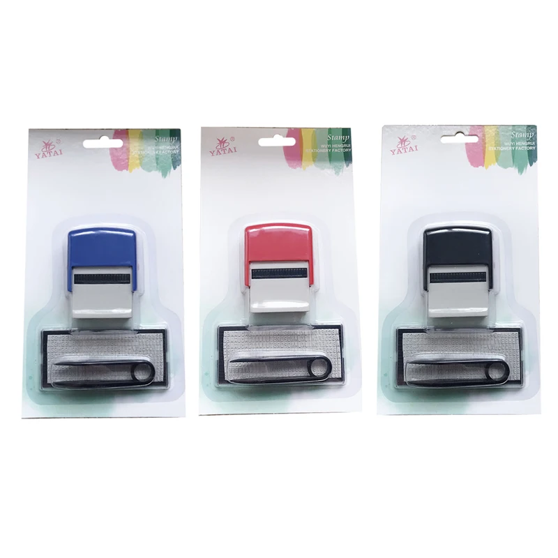 1Set DIY Rubber Stamp Kit Custom Personalized Self Inking Business Address Name Number Letter Handicrafts Printing