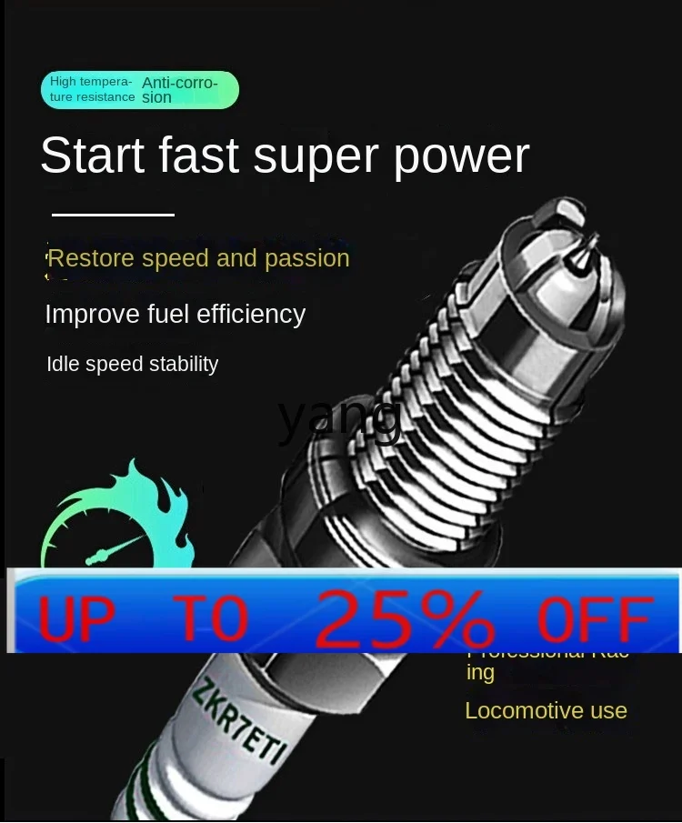 

Lhh Motorcycle Quad Iridium Spark Plug Adapted to Baodiao Double R400 Brestone Polar