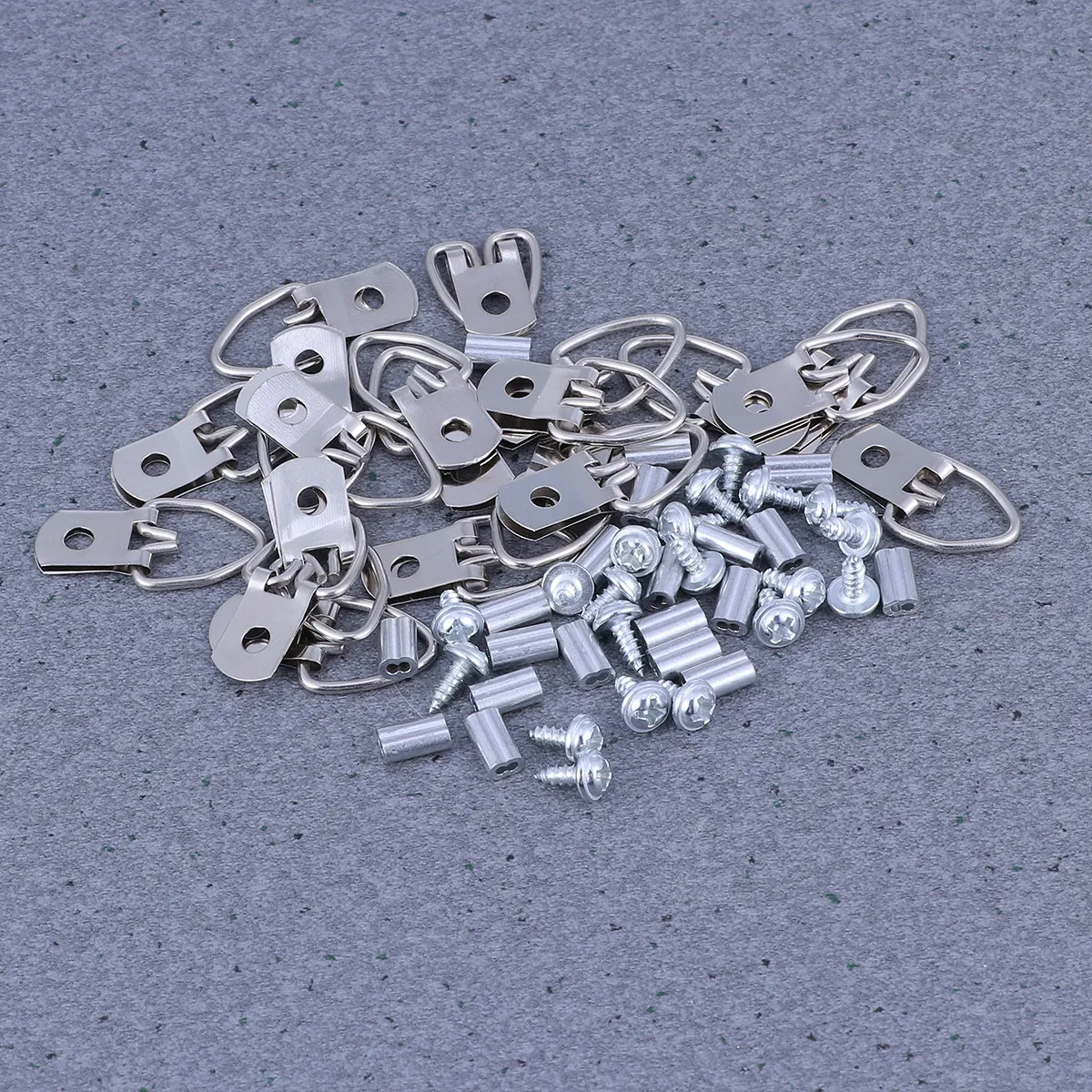 20Sets Steel Cable Picture Hanging Wire Rope Kit with Plastic Jacket Corrosion Resistant Photo Frame Hanger for Wall Decor