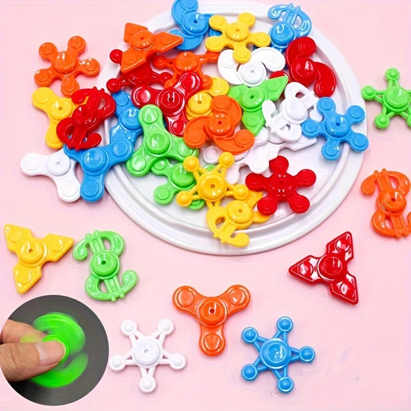 6/100pcs Mini Fidget Spinner Toys,Stress Relief Sensory Toys,Birthday Party Favors Gifts for Kids Classroom Prizes Supplies