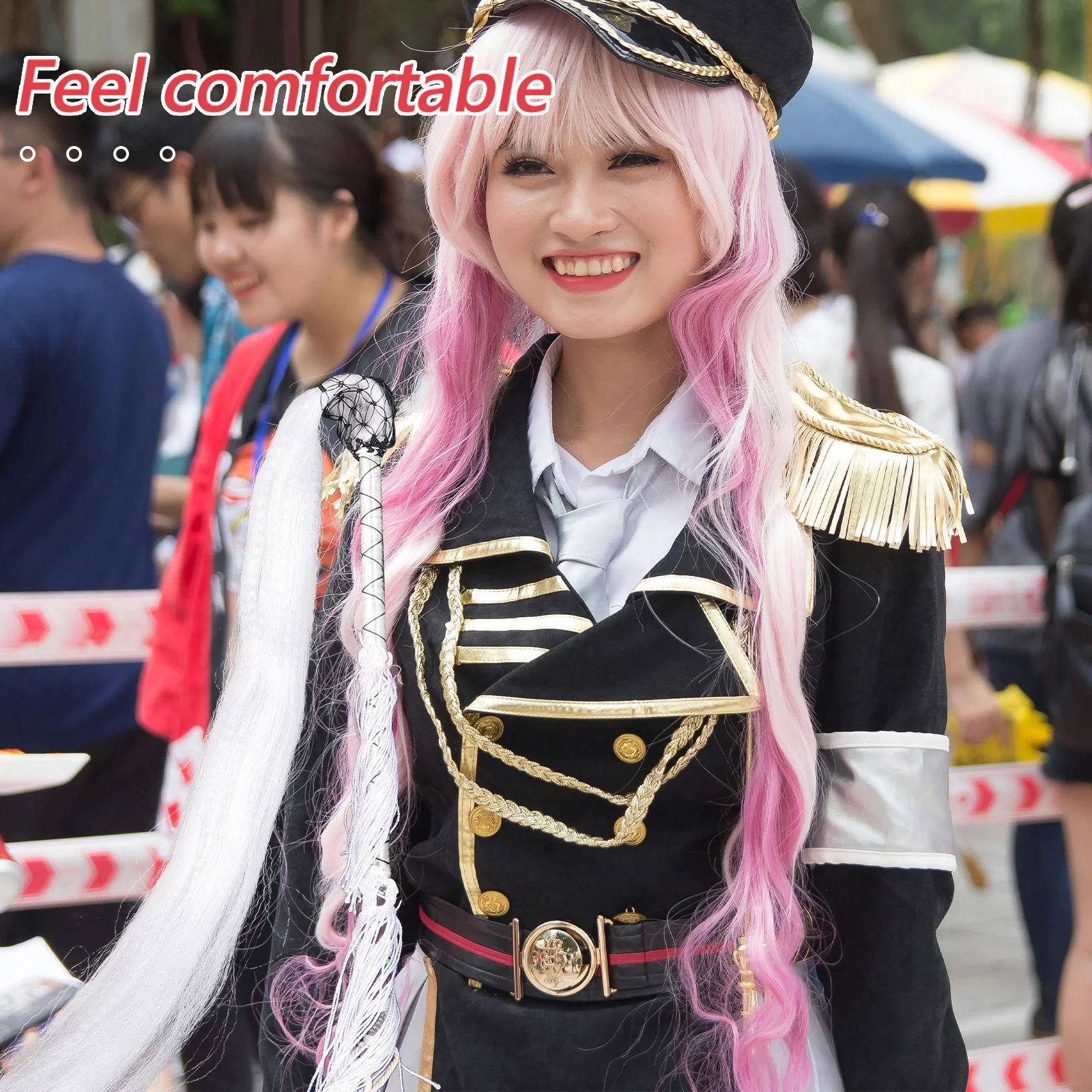 

Tai Chi Horsetail Whisk Stick Lightweight Faux Genuine Horse Tail For Chinese Martial Arts Buddhist Stage Performance