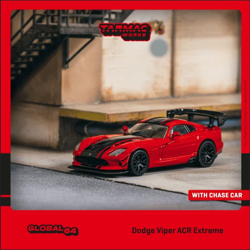 

Tarmac Works 1:64 Dodge Viper ACR Extreme Red Diecast Model Car