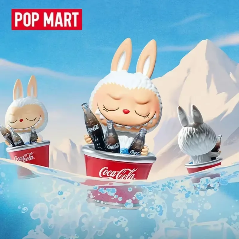 Caja ciega de la serie POP MART THE MONSTERS Coca-Cola, juguetes, caja misteriosa, bolsa de adivinación, colección de adornos de escritorio, figura de Anime bonita