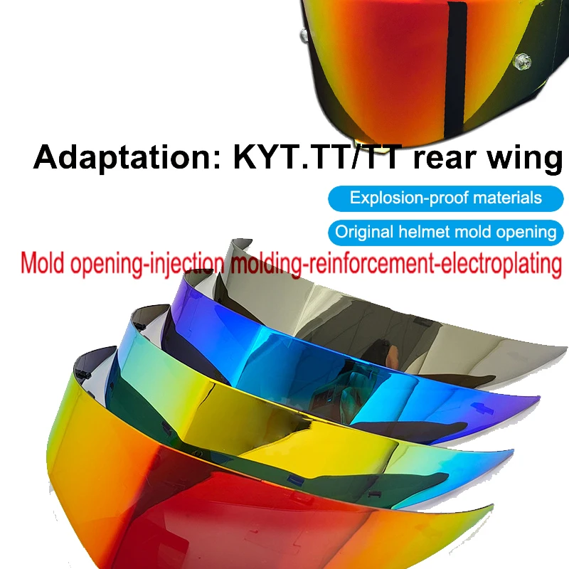 

1PCS Face Shield For KYT TT-Course Helmet Visor Accessories Motorcycle Replacement Lens Anti Scratch UV Protection