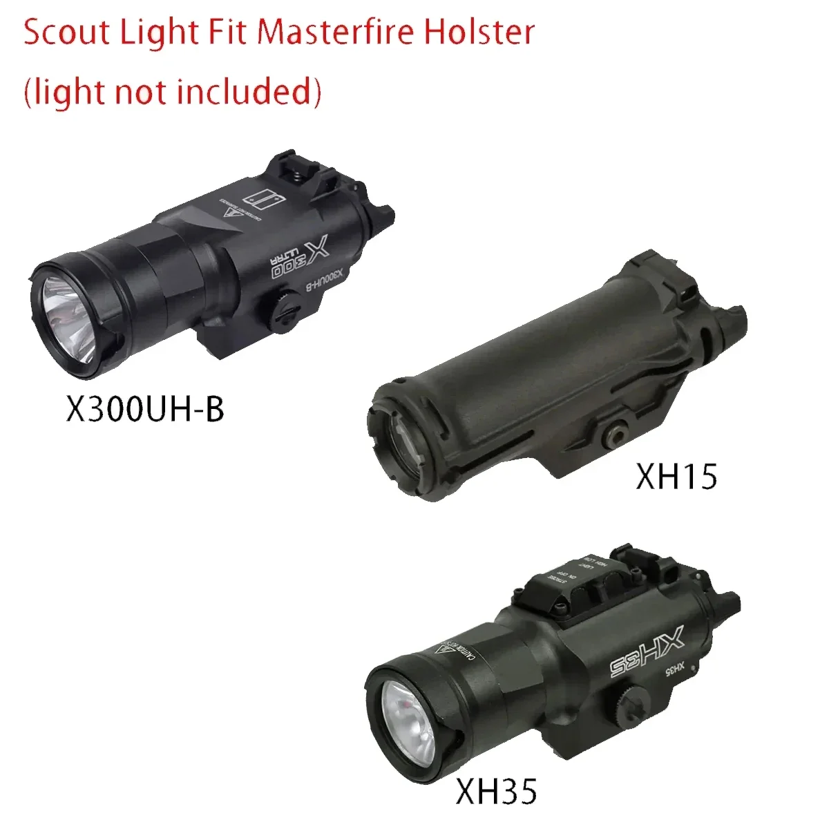 Tactical Masterfire Surefire Holster Pistol Weapon Light Hunting Pistol Rapid Deploy X300 X300UH-B XH15 XH35 Scout Light