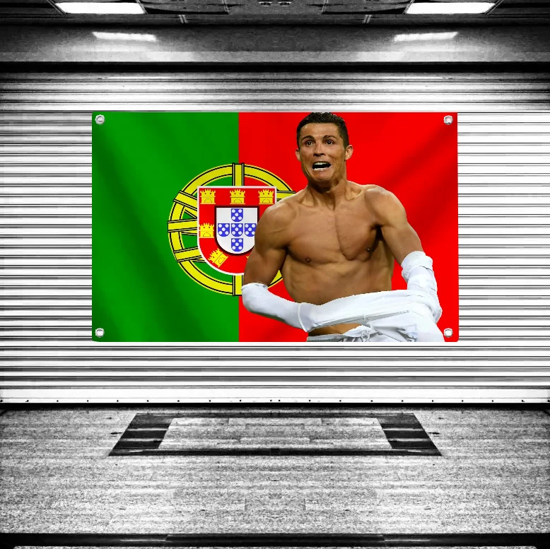 Flag Pride Flag Flag to Hang Flags for Rooms Banner Flags for Bedrooms Cristiano Ronaldo Idol Flag Portugal Flag Room Decor Y2k