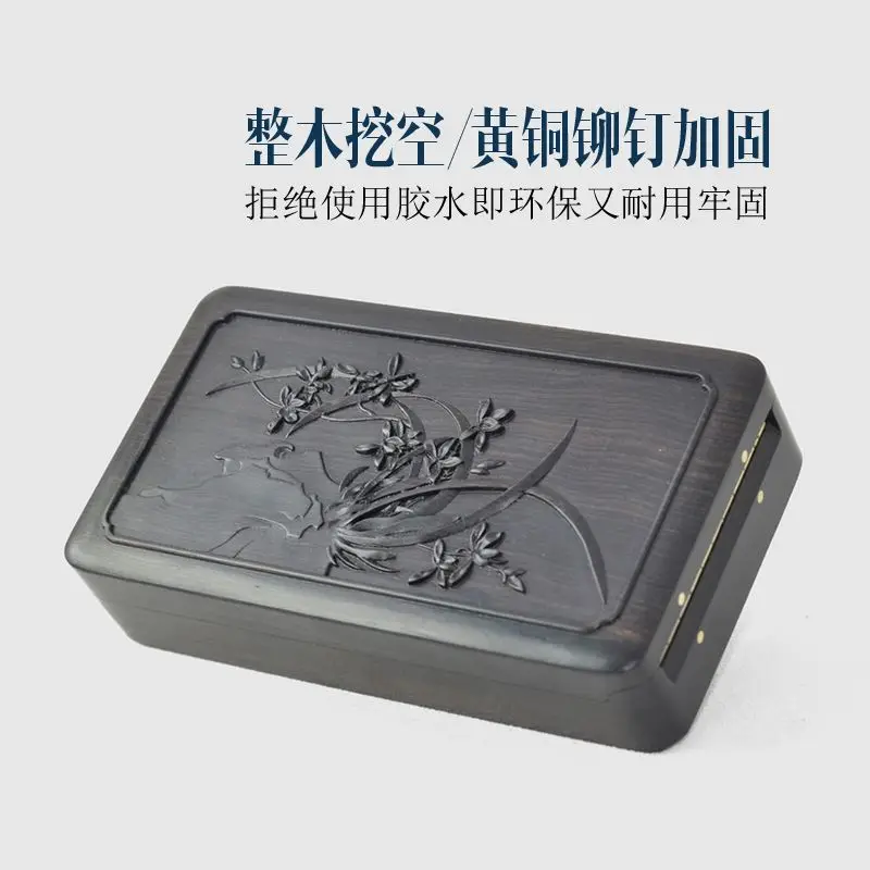 Rosewood cigarette box 20 cigarettes wooden cigarette box fine high-end retro carving high-end small leaf rosewood cigarette box