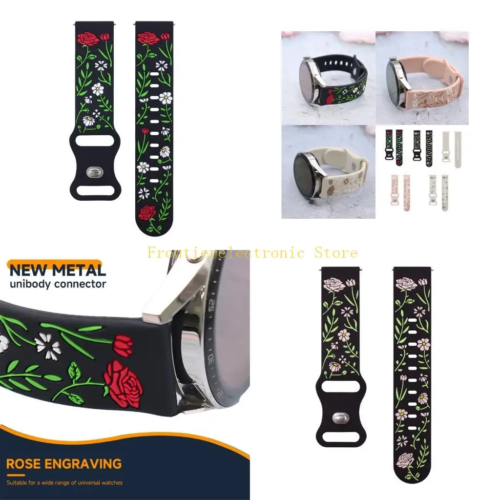 

G8DB Мягкий ремешок-браслет унисекс для часов 7654 Водостойкие ремни Браслеты для фитнеса и повседневного использования Простая