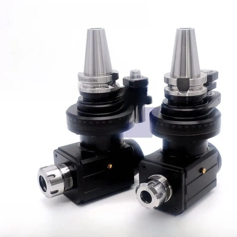 BT40/BT50 CNC Side Milling Head | Bidirectional Angle Head with ER25/ER32/ER40 Collet for Machining Center