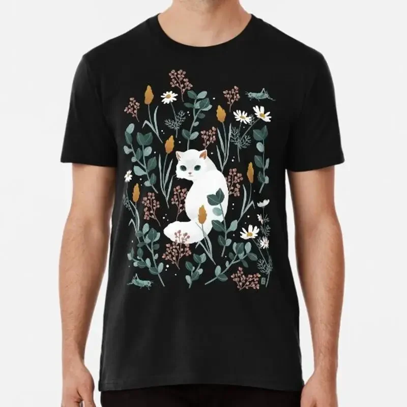 Cat in the meadow pattern 2 S to 5XL Made AU USA T Shirt