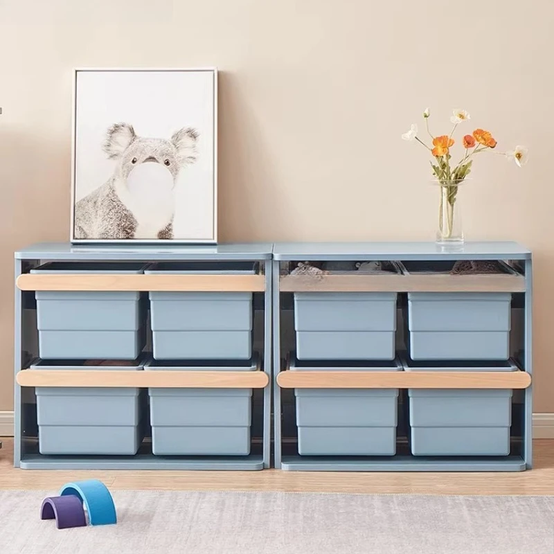 

Children's storage cabinet feeding table locker storage bookshelf hanger storage box