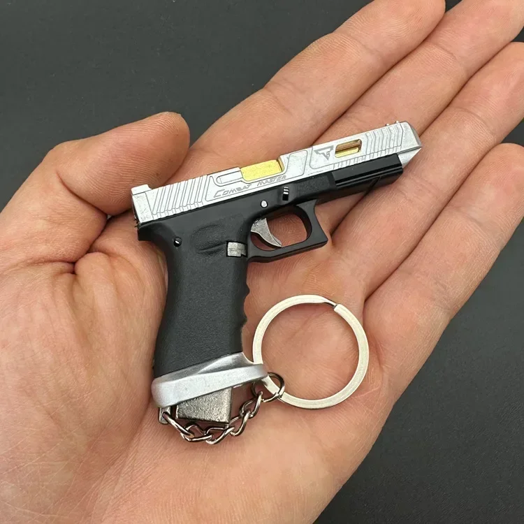 1: 3 Detachable Alloy + Nylon Tti G34 Keychain Gun Toy Model (can Not Shoot) 2025  boys gifts,, gifts，