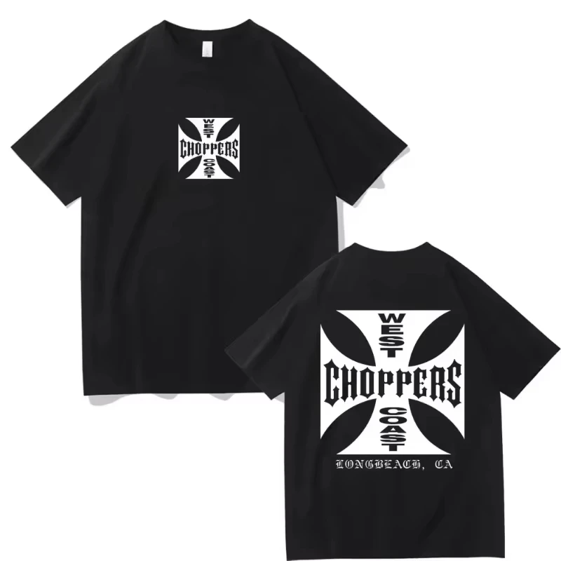 T-shirt d'été tendance pour femmes et hommes, imprimé West Coast Choppers, T-shirt décontracté, mode Harajuku Kawaii, vêtements Y2K pour femmes.