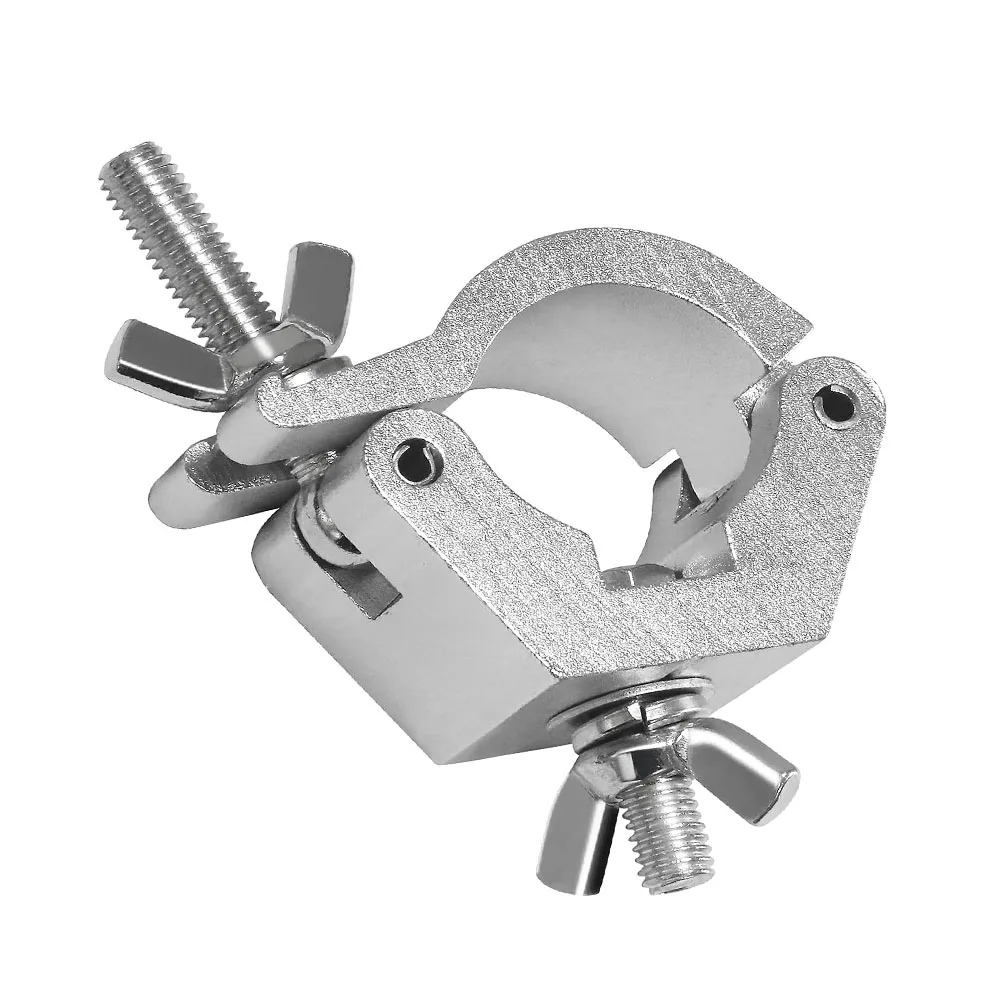 Aluminium Truss Clamps Fast Lock Lighting Clamp 1 Piece 48-52mm Tube O Hook Stage Lighting Mount Bracket