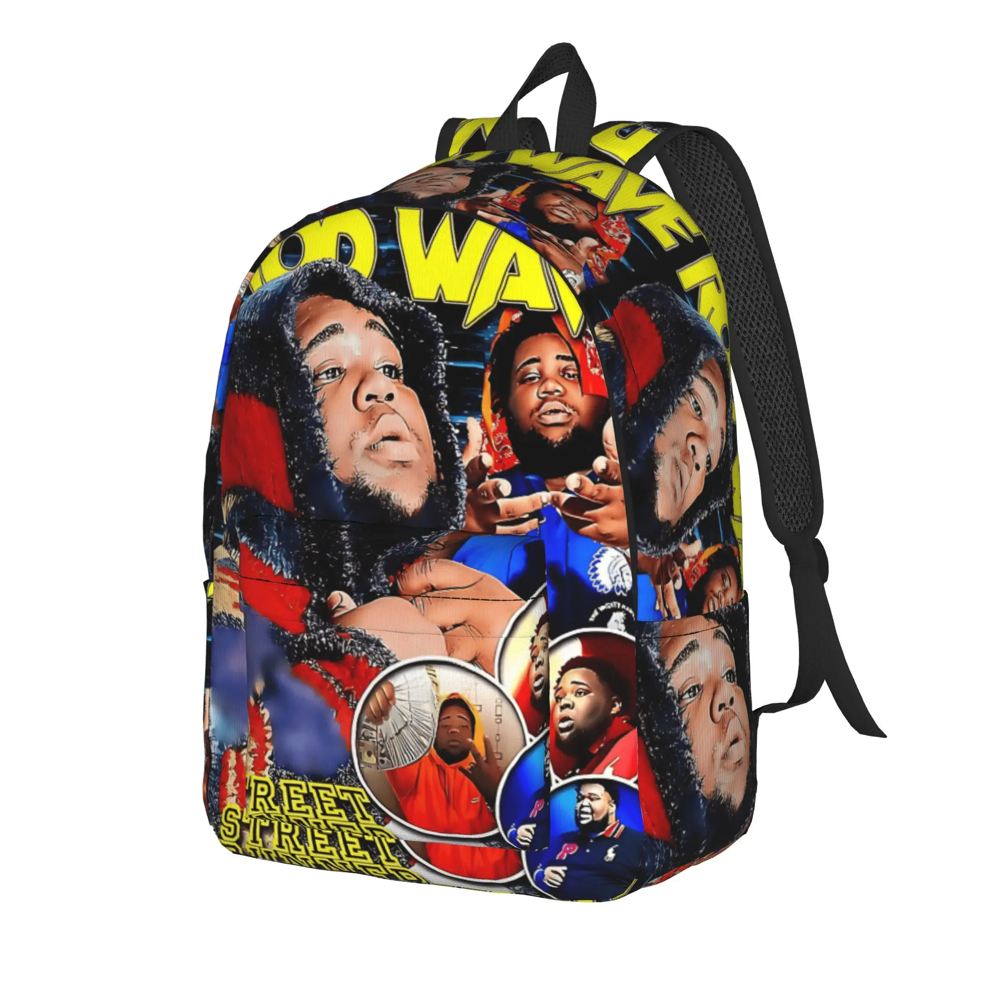 Vintage Rod Wave Tour Beautiful Mind Strong Vicoe Backpack Boy  Print Backpacks Polyester Aesthetic School Bags Travel Rucksack