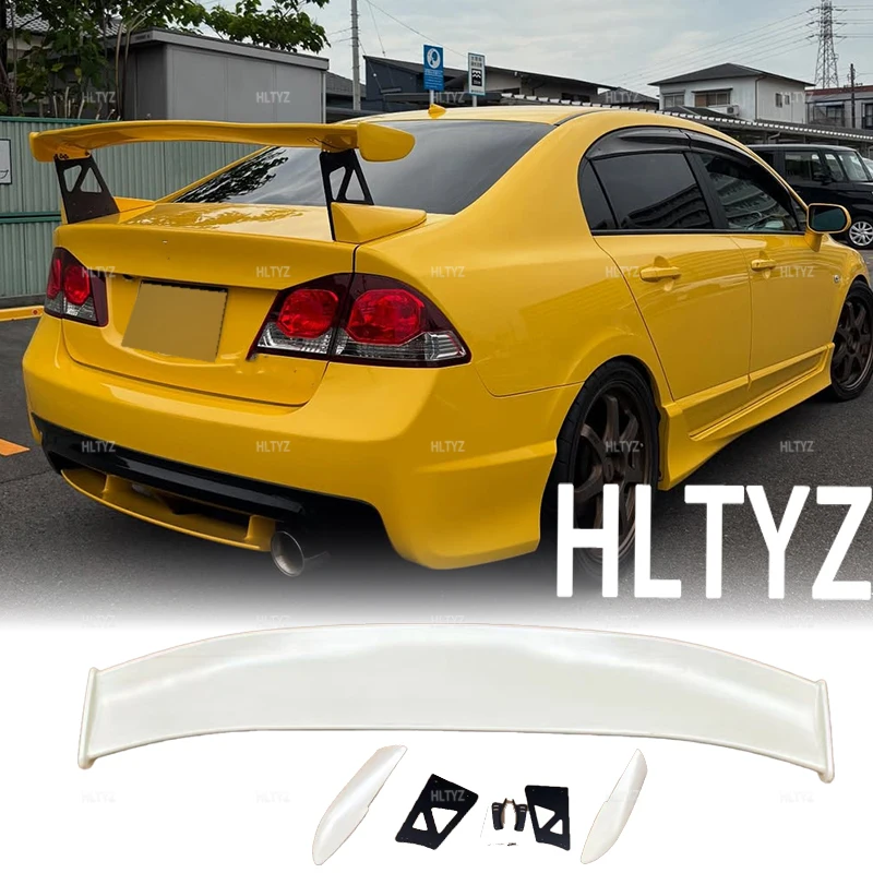 Suitable for 2006-2011 Honda Civic 8th generation Civic FD2 TYPE-R model trunk spoiler body decoration external accessories view 5