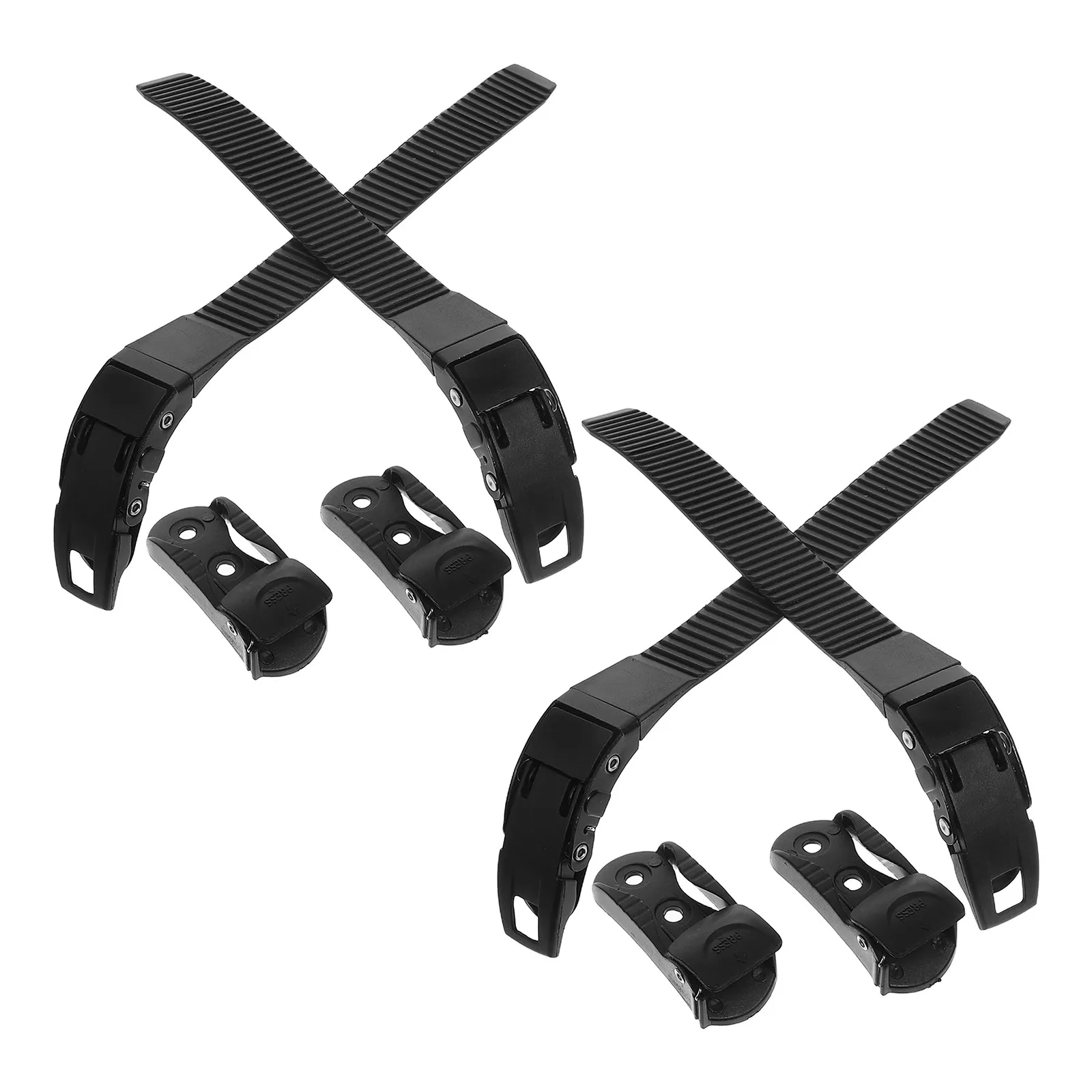 

4Pcs Skating Shoe Buckle Kit Universal Inline Skate Straps Adjustable Brake Replacement Roller Skate Accessories for Men Women