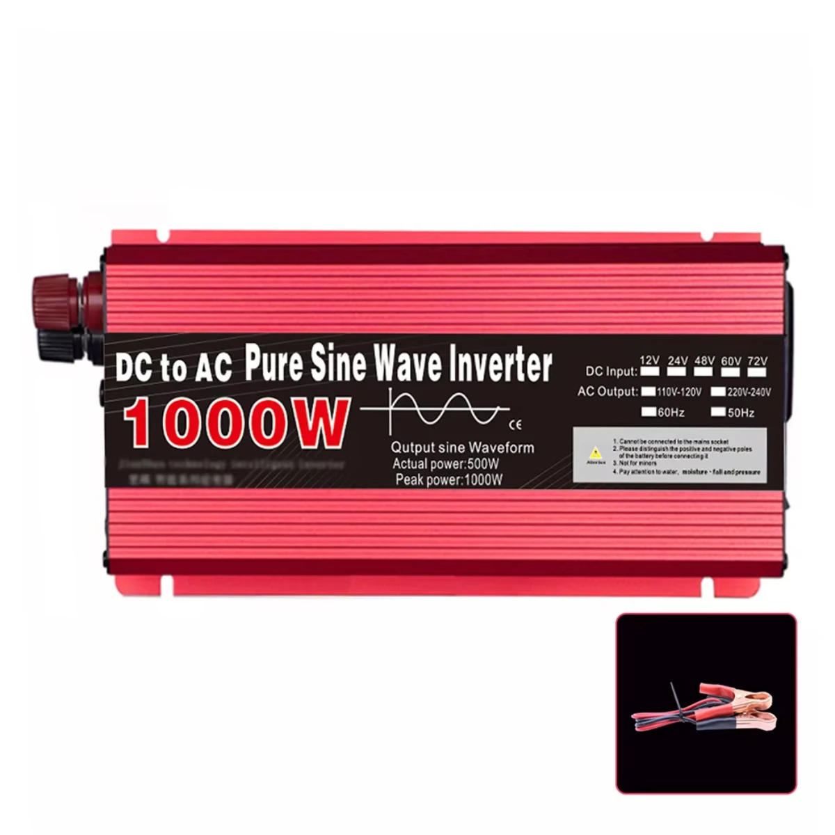 3000W Pure Sine Wave Inverter 12v 24v~ 220V 110V 2000W 1000W Converter Power Supply DC AC VoltageAdapter Module Transmission