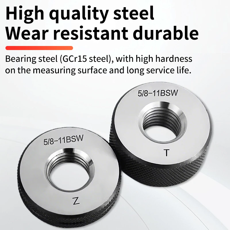 BSW Series Ring Gauges 5/32, 1/4, 5/16, 3/8, 7/16, 1/2, 9/16, 5/8, 3/4 Measuring Tools