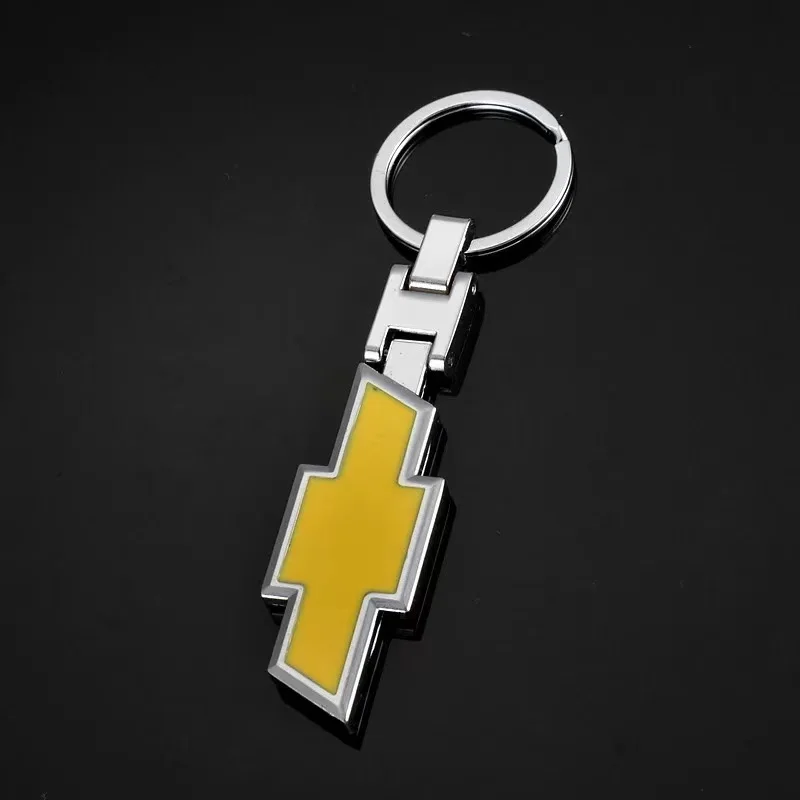 Metal Car Styling 3D Key Ring Keychain Pendant Men Gifts For Chevrolet Lacetti Aveo Cobalt Cruze Malibu Trax Camaro Captiva Lova