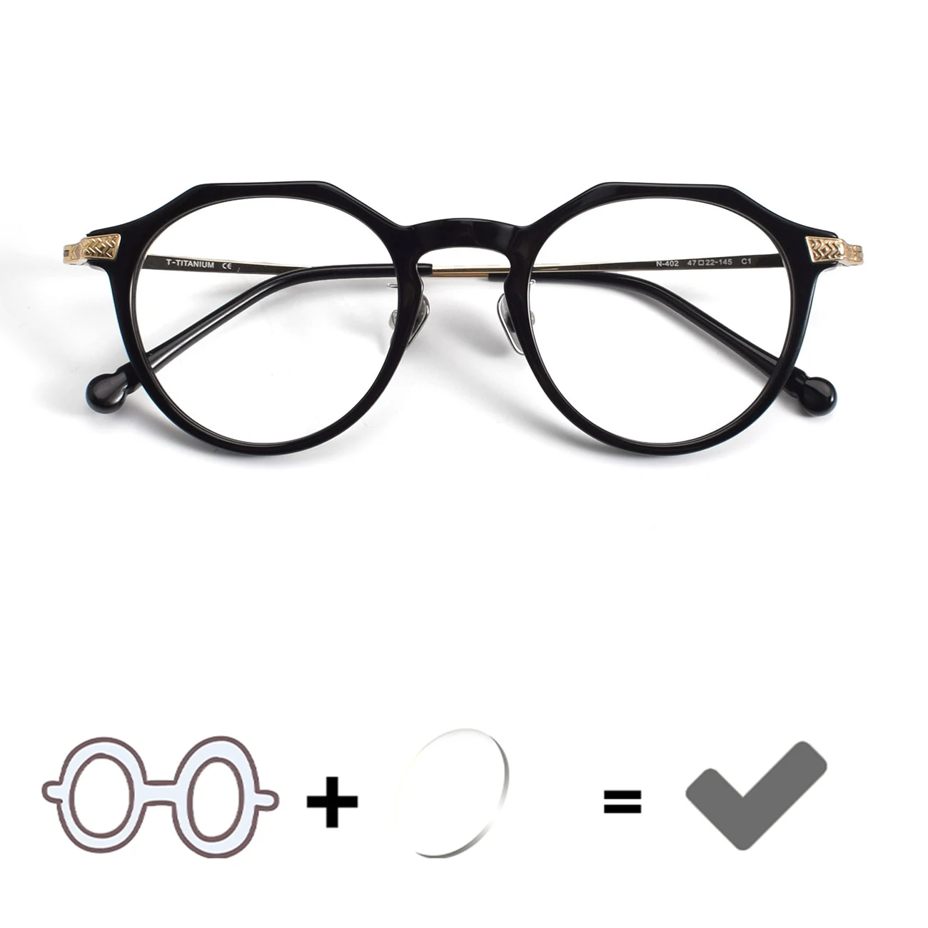 

Fashionable Pure Titanium Optical Eyeglass Frame Prescription Photochromic Glasses Myopia Presbyopia Men'S Women'S Glasses