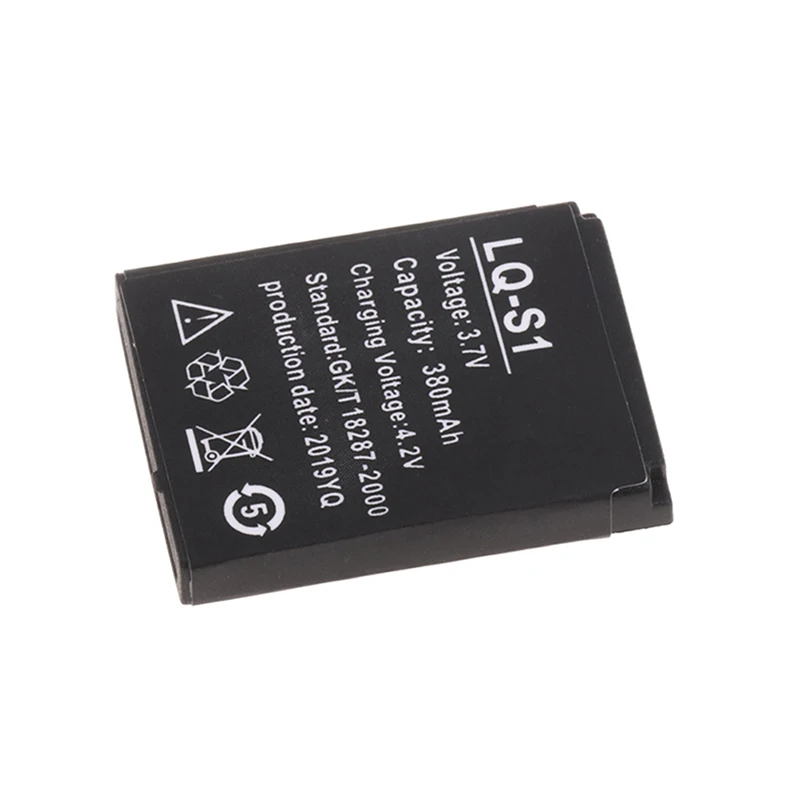 1Pcs LQ-S1 3.7V 380Mah Oplaadbare Li-Ion Polymeer Batterij Voor Slimme Horloge AB-S1 Dj-09 DZ09 Gjd HKS-S1 FYM-M9 SCX-M9