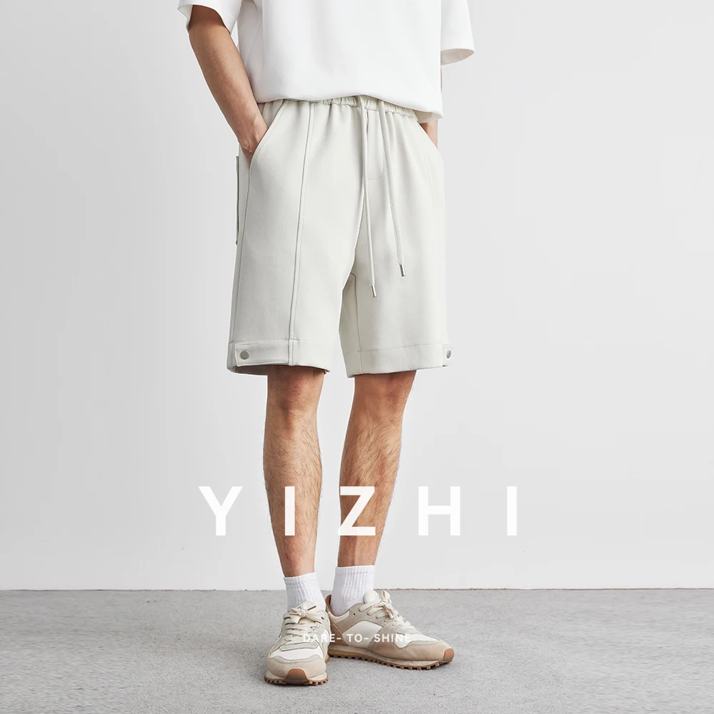 Summer American Solid Color Sports Pants 2025 New Loose Basketball Work Straight Casual Shorts Pocket Tactical Button Shorts